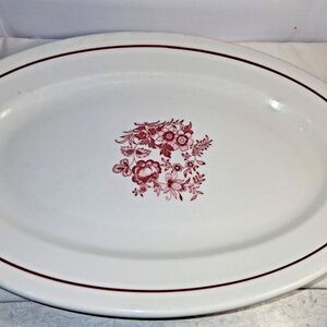Vintage Jackson Trified China Oval Plater by Shade Sisters